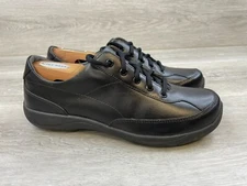 Dansko Emma Women's Sneaker Black Leather 9 Comfort Lace Up Work Non Slip Shoes