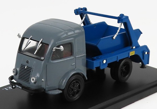 Modell Statischer Lkw Renault Truck Multibenne Marrel 1956 Grau Blau 1/43-image