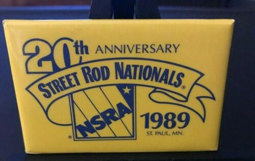 1989 Street Rod Nationals Pin - 20th Anniversary - NSRA - St. Paul, Minnesota - Afbeelding 1 van 5