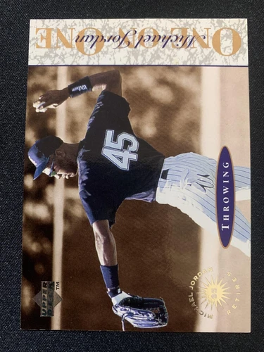 1995 Upper Deck Minor League #1 Michael Jordan One On One Insert Card