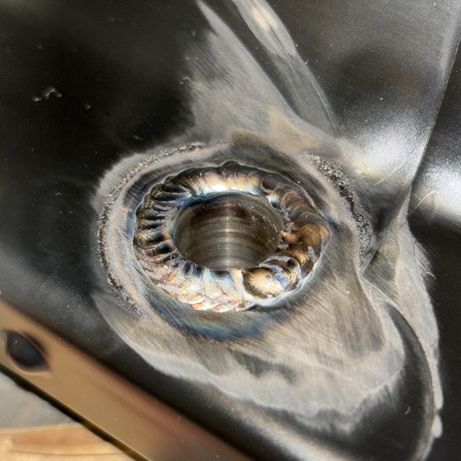 D Series D15/D16 Z6 A6 B5 B7 VTEC Tapped Oil Pan Turbo 10AN Fitting TIG Welded