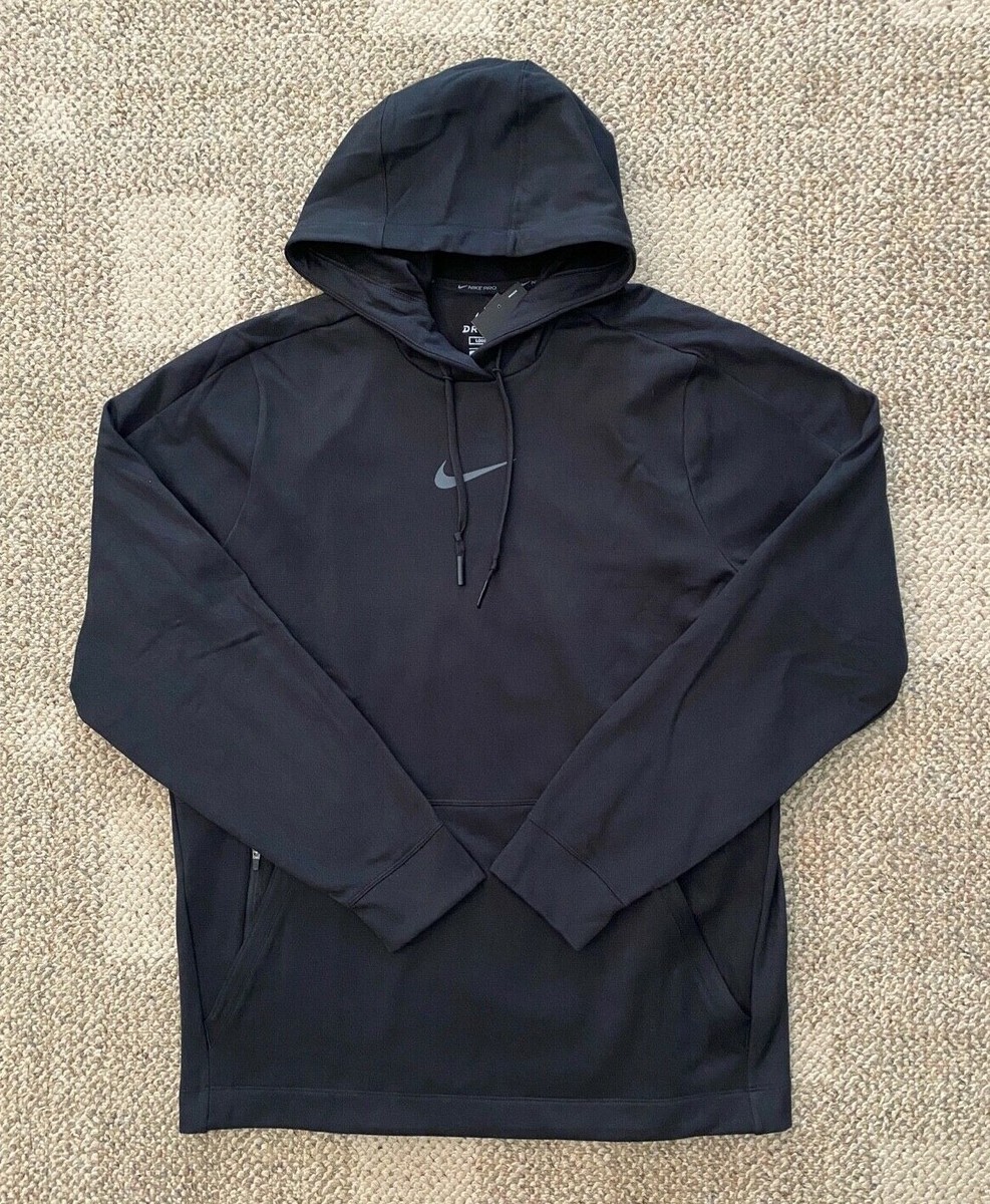 Nike Pro Hoodie Sweatshirt Pullover Black Loose Fit CV8105-010