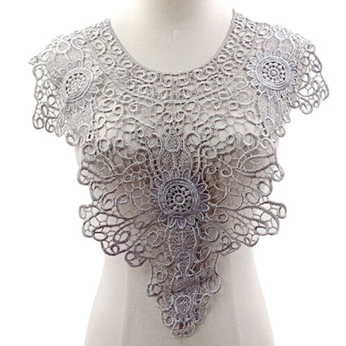 Adorno De Cuello De Tela Guipur Para Fiesta Banquete - Imagen 15 de 18