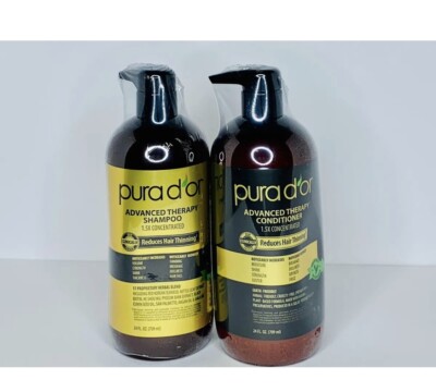 PURA D'OR Dor Advanced Therapy Shampoo & Conditioner Set Reduces