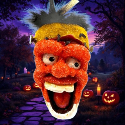 Katherines Tricky Treat Candy Corn Frankenstein Ornament Halloween
