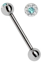 Piercing Schmuck Titan Zungen Stab Stecker 1,...