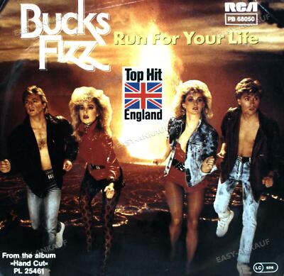 Bucks Fizz - Run For Your Life 7in 1983 (VG/VG) .