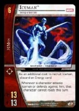 VS System: Iceman, Deep Freeze [Played] Marvel X-Men TCG CCG Classic Marvel DC D
