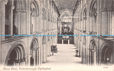 R244844 Nave East Peterborough Cathedral Valentines Serie 1911