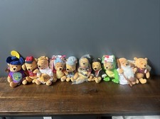 Disney Store WINNIE THE POOH Themed Bean Bag Stuff Animal Lot of 10 NWT