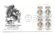 1788 Special Olympcs, ArtCraft, plate block FDC