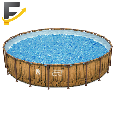#ad #ad Coleman Power Steel 22#x27; x 52quot; Round Metal Frame Above Ground Pool Set NEW