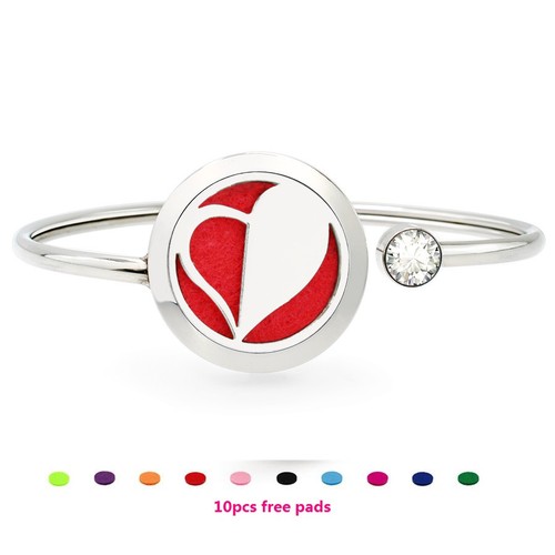 25mm  Rotatable Perfume Bangle Bracelet  Diffuser Essential Aromatherapy Locket - Picture 48 of 209