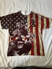 DC Comics Justice League T-Shirt, X-Large Mens American Flag
