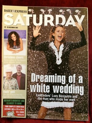 SATURDAY mag 22/12/2001 LUCY BENJAMIN Jennifer James Alan Davies David Jason UK