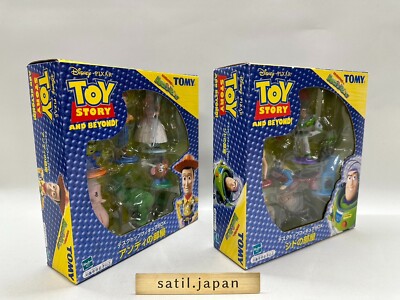USED] TOMY Toy Story Desktop Figure Box Sid Room, Andy room Set of