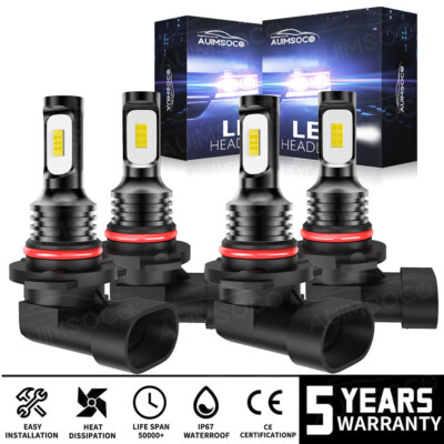 For Mitsubishi Lancer 2007 2012-2017 HB3 HB4 LED Headlight KIT 10000K Hi Lo Beam