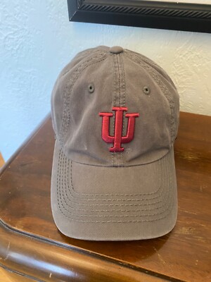 Top of the World Mens IU Hoosiers Hat Gray Indiana Logo