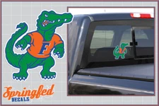 Florida Gators STANDING GATOR Mascot Vinyl Decal UF Car Truck Sticker