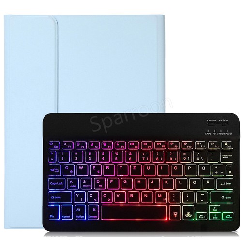 Beleuchtet Tastatur Hülle für iPad Pro 12,9 Zoll 6./5./4./3. Generation/Air 13" - Bild 35 von 60