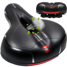 Extra Wide Big Bum Bike Bicycle Saddle Seat Gel Cushion Sporty Soft Comfort Pad