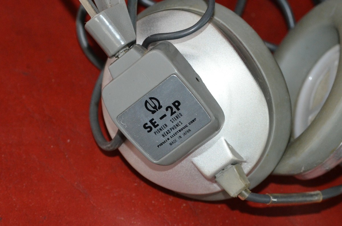 Vtg 1960's Pioneer Stereo Headphones SE-2P Made In Japan Over Ear