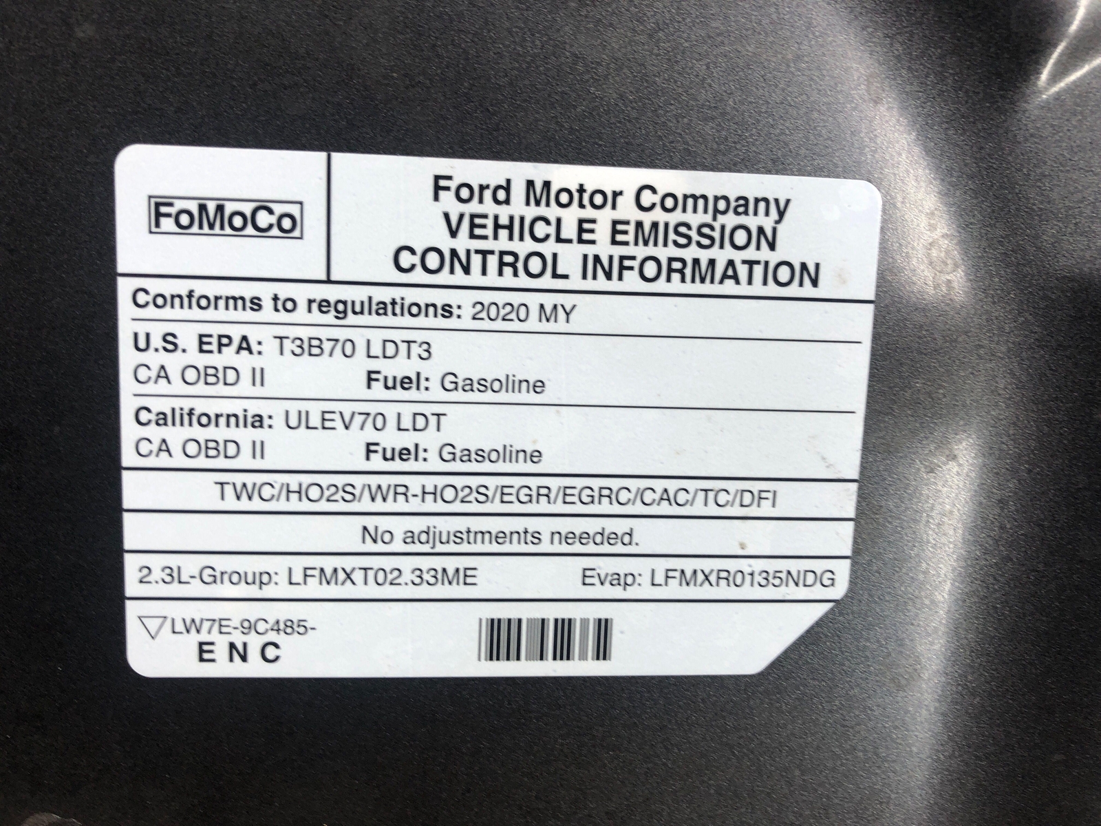 20192021 FORD RANGER FRONT HOOD METALLIC J7 OEM *NOTES eBay