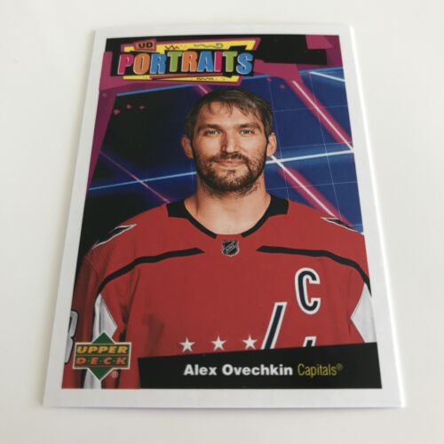 NHL Card,Alex Ovechkin,UD Portraits,UD1 2020-21,Capitals  - Foto 1 di 2