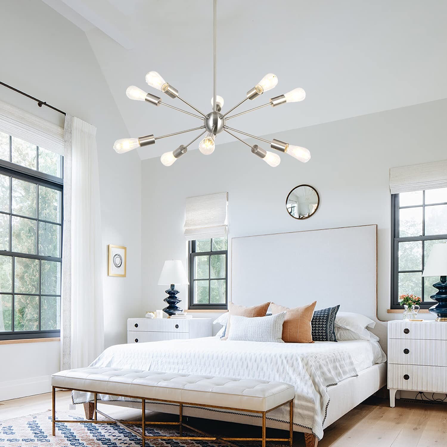 BONLICHT Sputnik Chandelier Lighting 10 Light Chandelier Modern