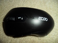 EDJO TM176G Black 6-Buttons USB Scroll Wheel Wireless Mouse For PC  Laptop