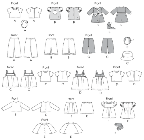 McCall's SEWING PATTERN M6526 18"/46cm Dolls' Clothes - Picture 9 of 10