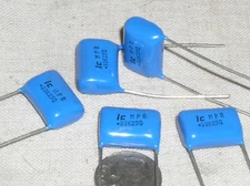 5 ILLINOIS CAPACITOR MPR METALLIZED POLYPROPYLENE FILM AUDIO .33UF 250V 334 USA