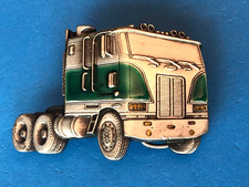 VINTAGE RARE TONKIN FROZ'N COLOR 1981 PETERBILT CABOVER TRUCK BELT BUCKLE PACCAR