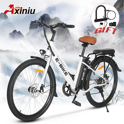 750W e bike for adults 26'' Electric Bike 7 Speed City Bicycle Commuter E-Bike