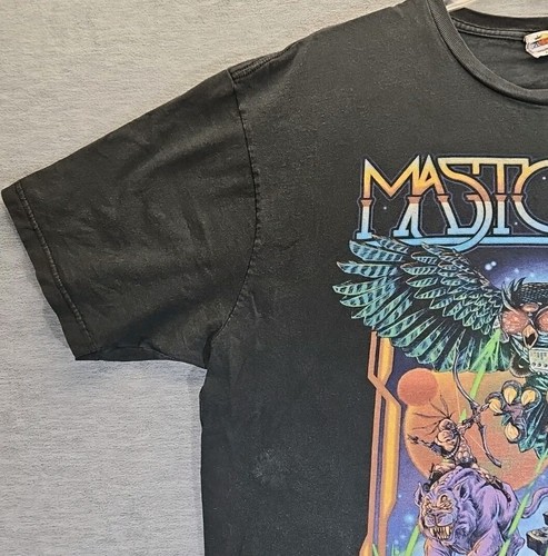 Y2K Mastodon Band Tshirt XXL Space Owl vs Lazer Cats Heavy Metal Bay Island Tag - Picture 19 of 24
