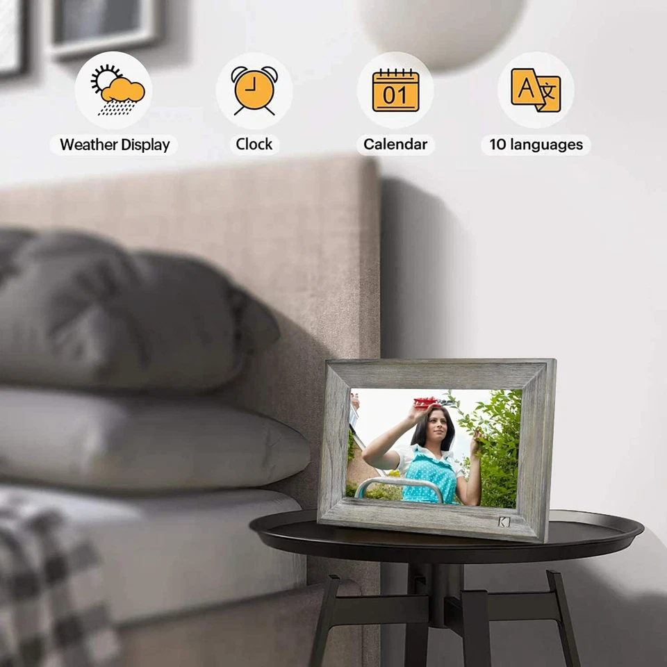 KODAK Classic WiFi Enabled Digital Photo Frame Touch Screen 16GB Internal Memory - Image 2 of 4