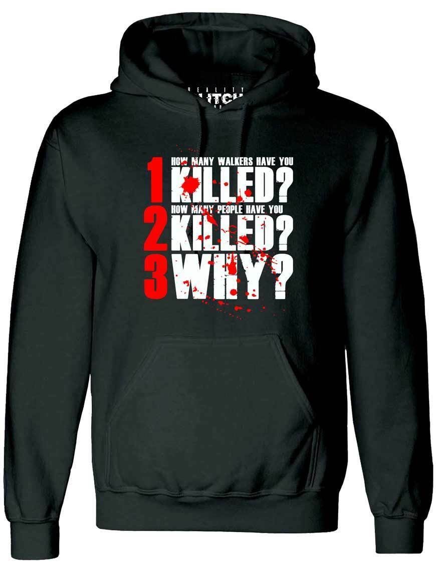 The Questions Hoodie Inspired by Walking Dead TV Zombie