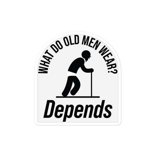 "Was tragen alte Männer, kommt drauf an." - Lustig - Sticker - Bild 3 von 4