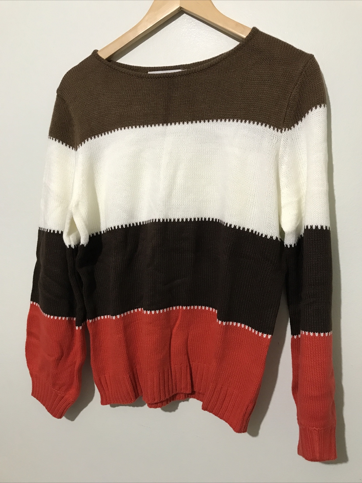 Misslook Womens Sweater Medium Brown 