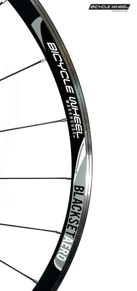Juego de ruedas para bicicleta de carretera BWW Blackset Aero Wheel 700c, 1620 - 1750 g, bujes de 8/9/10 velocidades Foto 4 de 4