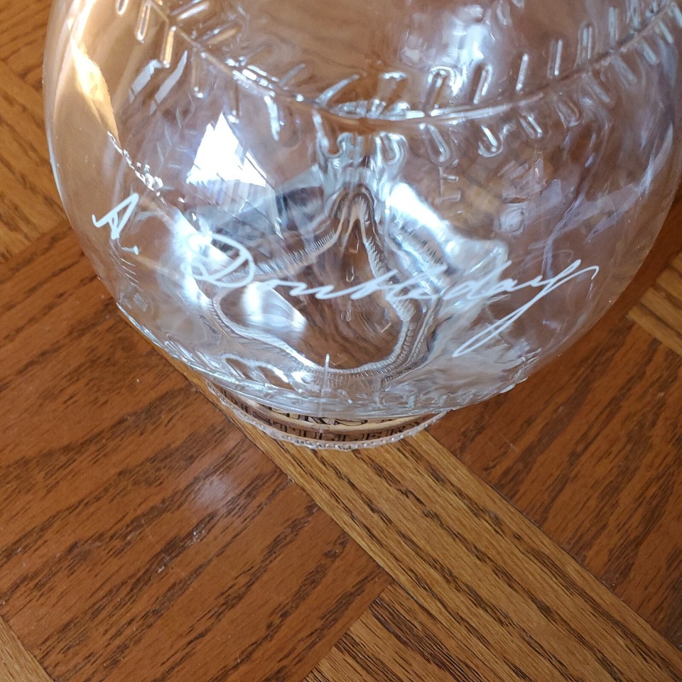 Cooperstown Distillery Abner Doubleday Baseball Empty Bourbon Bottle