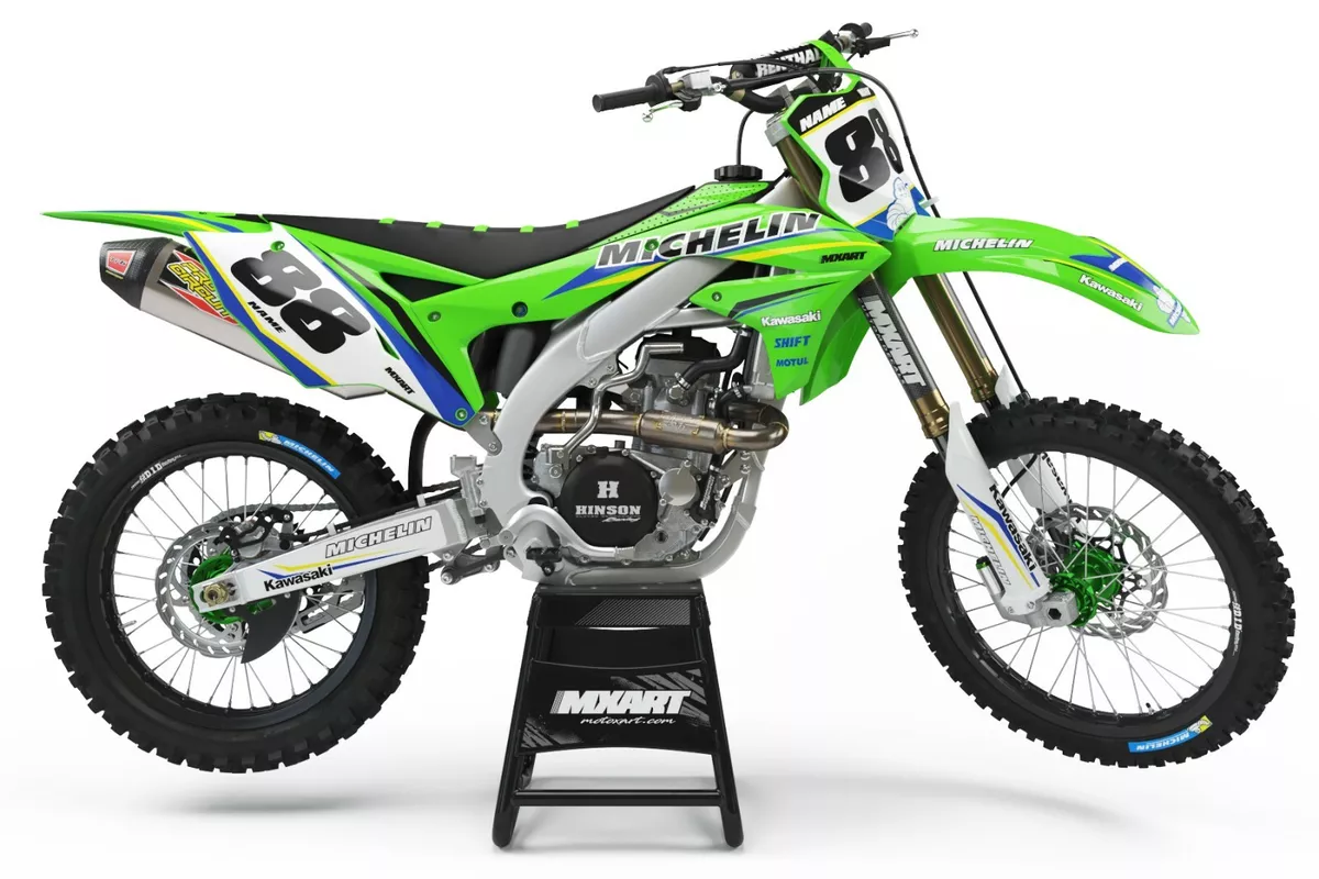 Custom Decal Kit to Fit Kawasaki KXF 450 2014 2015 2016 DELTA