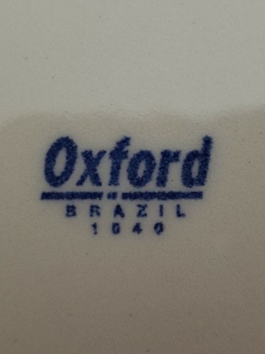 Oxford Keramik Hergestellt in Brasilien Blau und Weiß 8 1/2" Suppenschüsseln - 1040 - Bild 3 von 3
