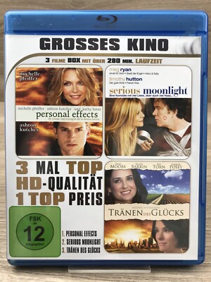 Blu-Ray   PERSONAL EFFECTS, SERIOUS MOONLIGHT, TRÄNEN DES GLÜCKS   Gr. Kino #K52