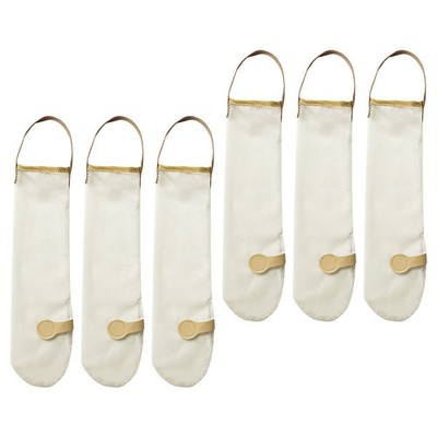 6 Pcs Gemüsebeutel Wiederverwendbar Mesh-Aufbewahrungstasche Kleine Netztasche