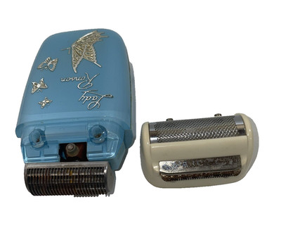 Vintage Lady Ronson Blue Butterfly Electric Shaver Razor Woman's 1960 s - Parts