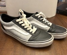 VANS Shoes Classic Men?s Size 12 Black and Grey Leather Skateboarding