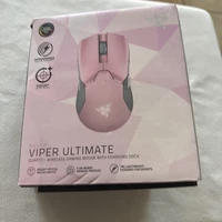 Pink Razer Viper Ultimate Wireless Gaming Mouse With Charging Dock & Receiver