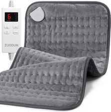 Heating Pad for Back, Neck, and Shoulder Pain Relief, Electric Heat Pad with 6 H