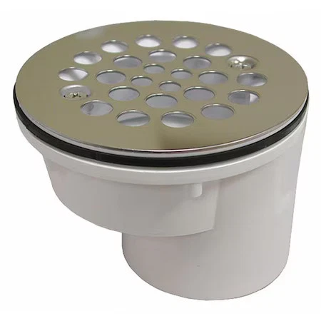 JONES STEPHENS D41600 Offset Shower Stall Drain, PVC, 2" - Picture 1 of 1